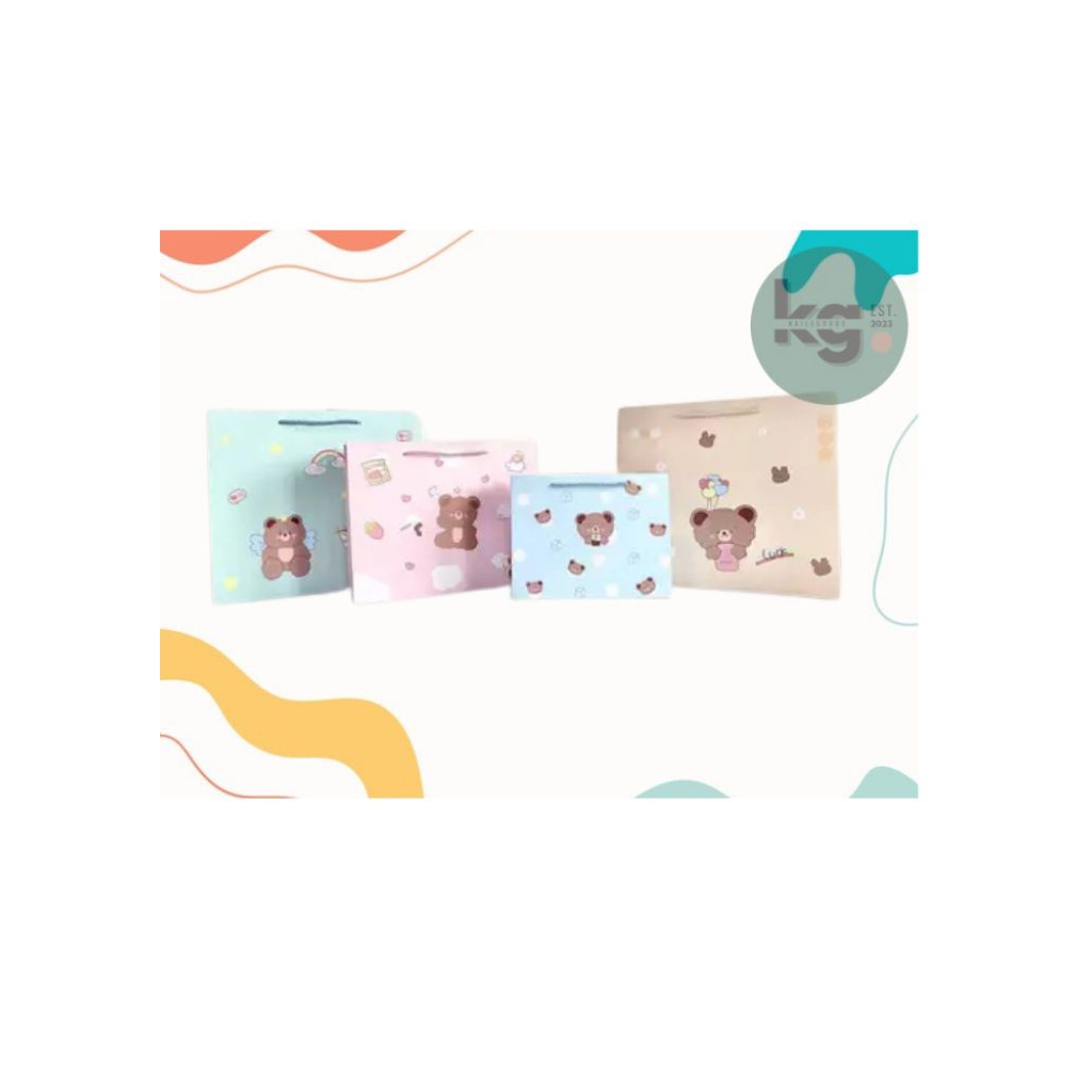 

PAPER BAG PASTEL BEAR