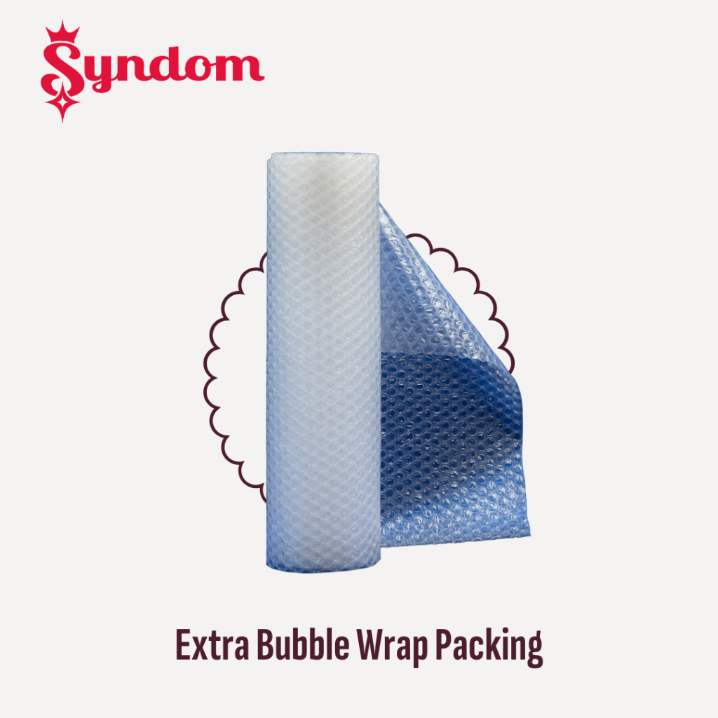 

Extra buble wrap / kardus / bubble wrap