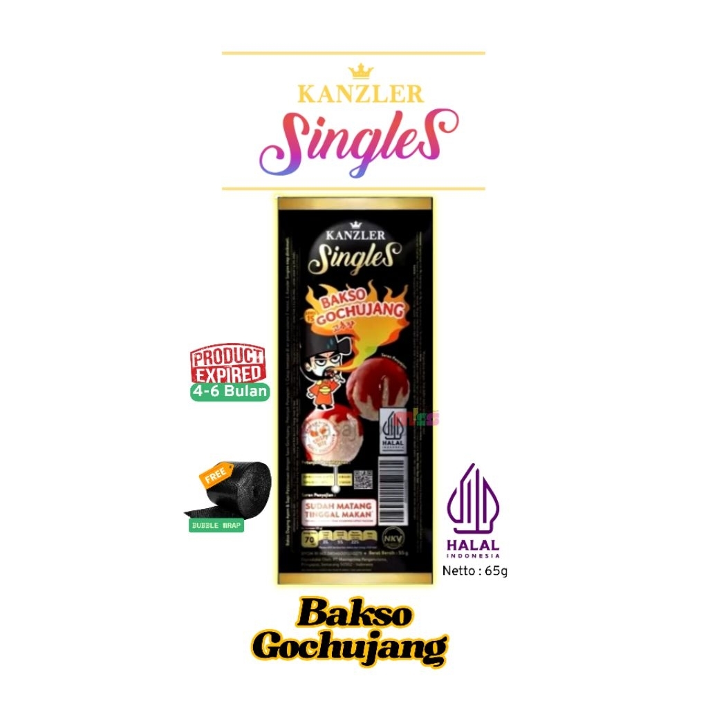 

Bakso Kanzler Singles 1 pcs Netto 60gr - Free Bubble Wrap