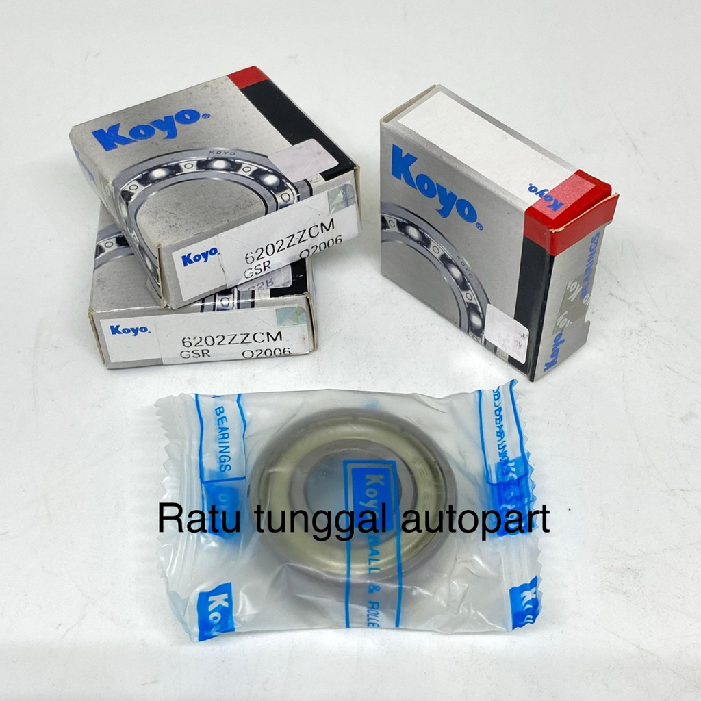 BEARING 6202 ZZ KOYO 6202zz 6202ZZCM KOYO TUTUP BESI KOYO
