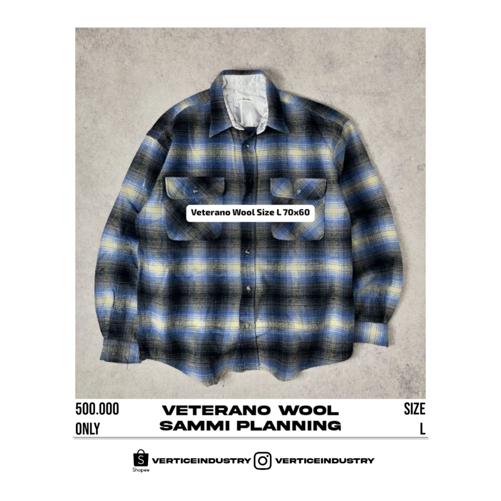 Veterano Wool Model Murayama Black Blue