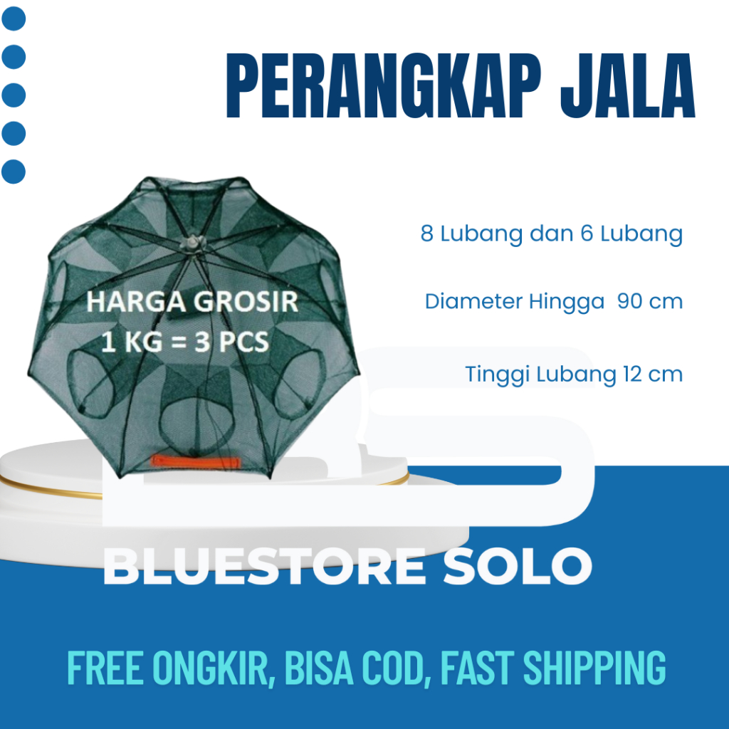 Perangkap Jala Jaring Bubu Payung Bubu Jebakan Ikan Kepiting Udang Jala Payung Jaring Perangkap