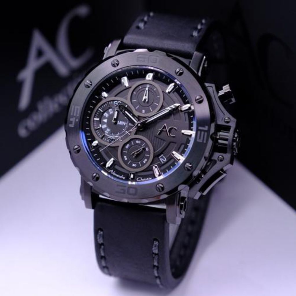JAMTANGAN PRIA ALEXANDRE CHRISTIE AC9205 AC9205 RUBBER ORIGINAL