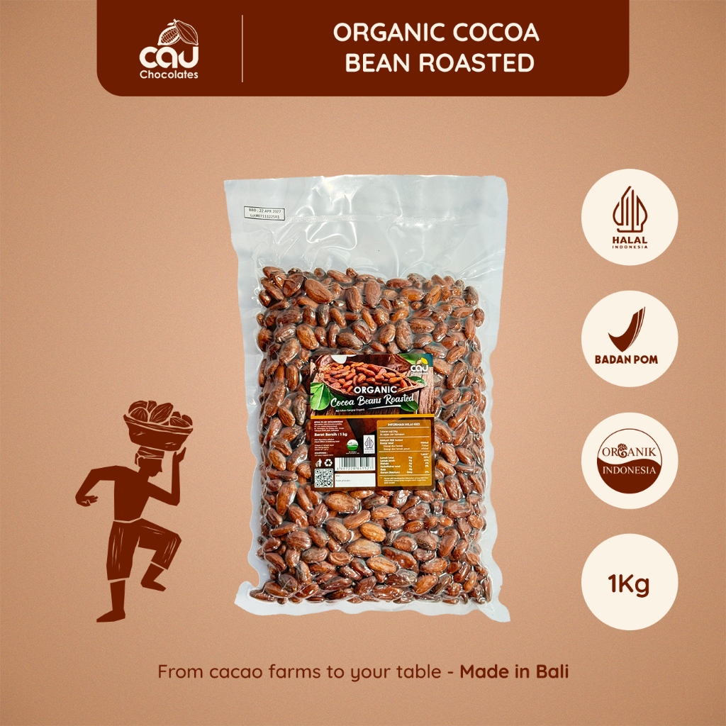 

CAU CHOCOLATES - Biji Coklat Panggang / Cocoa Beans Roasted – 1Kg