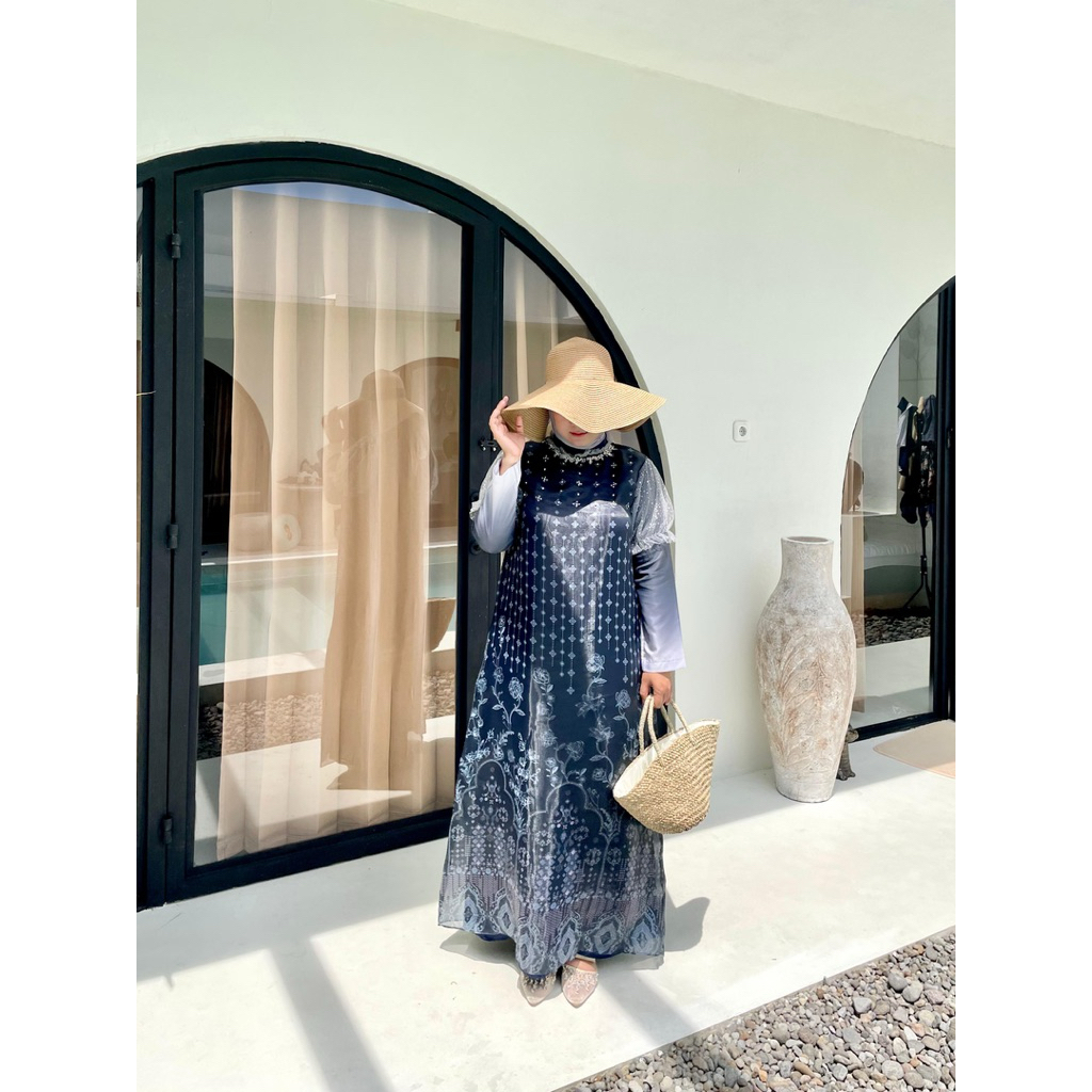 Dress Gamis Modern Hamidah Vanilla Hijab