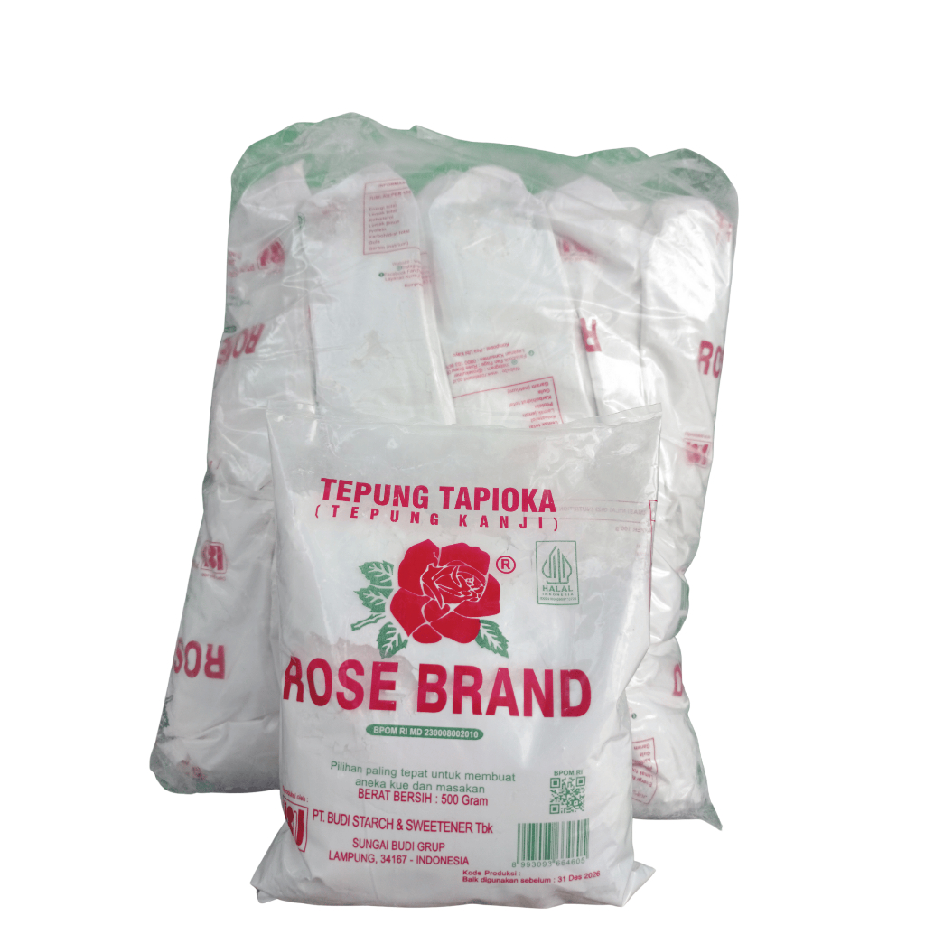 

Tepung Tapioka Rose Brand 1 Bal ( 10 Pcs ) 500gr