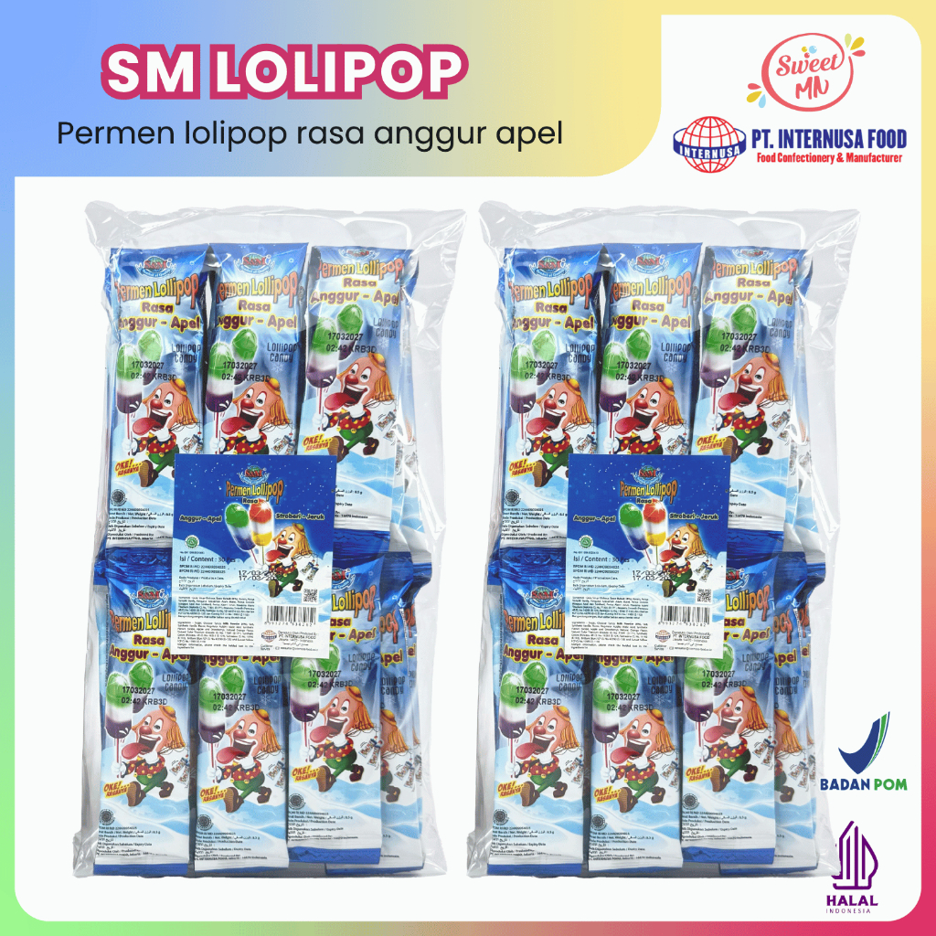

Permen S&M Lolipop. 1 Pack (30 pcs)