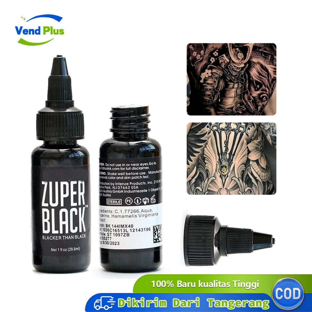 35ml Tinta Tato Dynamic Triple Black Pigmen Tato Permanen Tinta Tato Kualitas Tinggi
