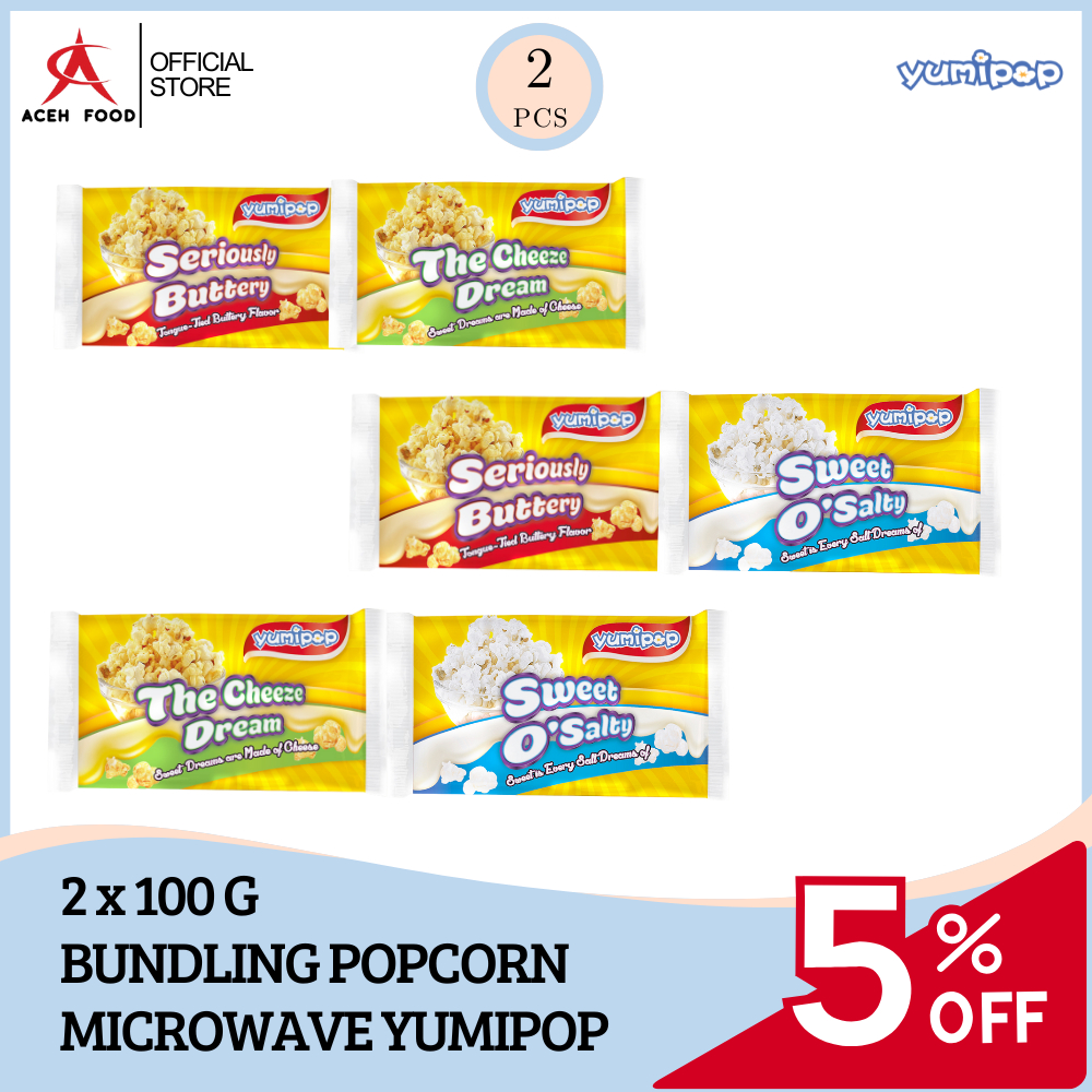 

Bundling Yumipop Popcorn Isi 2pcs - MIX Twinpack Completely Yumi - Snack Cemilan Jajanan Cheeze Mess Microwave Popcorn