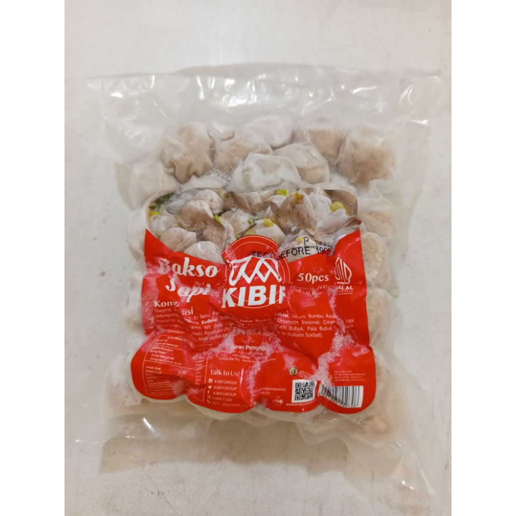 

KIBIF bakso sapi reguler isi 50 600gram