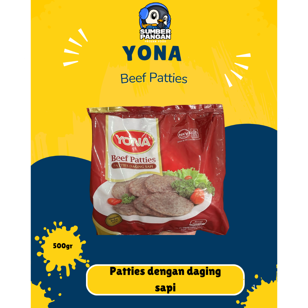 

Yona Beef Patties 500 gr (patties dengan daging sapi)