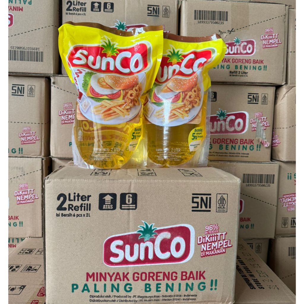 

Minyak Sunco Kualitas Premium 2 Liter & 1 Liter 1Dus