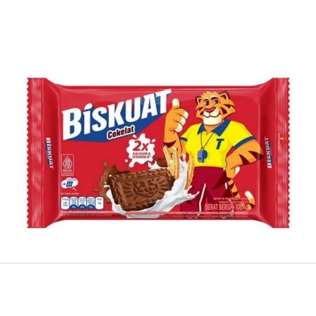 

Biskuat 106,4g biskuit dengan susu dan gandum