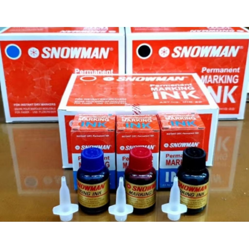 

tinta/refil isi ulang spidol marker/permanent snowman 1pcs