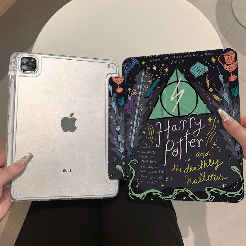 Harry Potte  Spellbook cover Lipat 3+Y Bentuk Y, Kualitas Terbaik Sarung iPad, Cocok untuk Air1 2 Ge