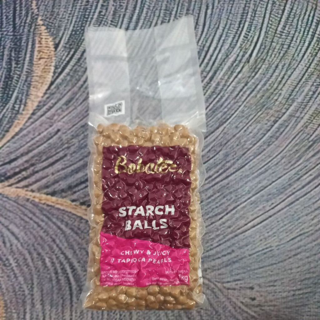 

Bobatee Tapioca Pearls Starch Balls Chewy & Juicy 1 Kg