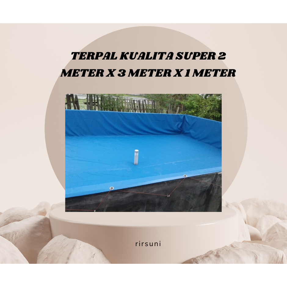 Kolam Terpal OrciD Kolam Terpal Karet Kolam Terpal Kualita Super 2 meter X 3 meter X 1 meter