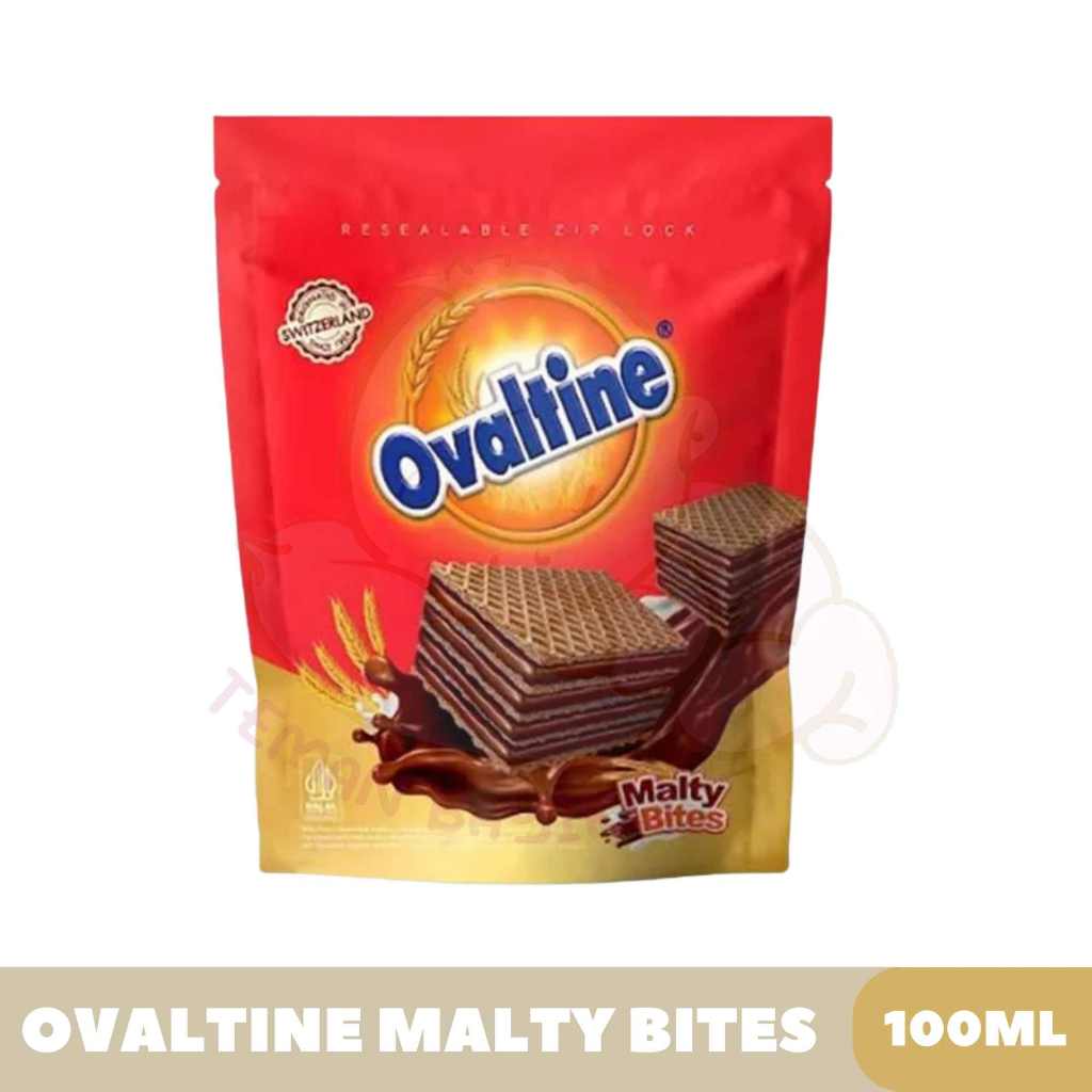 

Ovaltine Wafer Malty Bites 100gr Waffer Oval Tine Cream Chocolate Kemasan Pouch