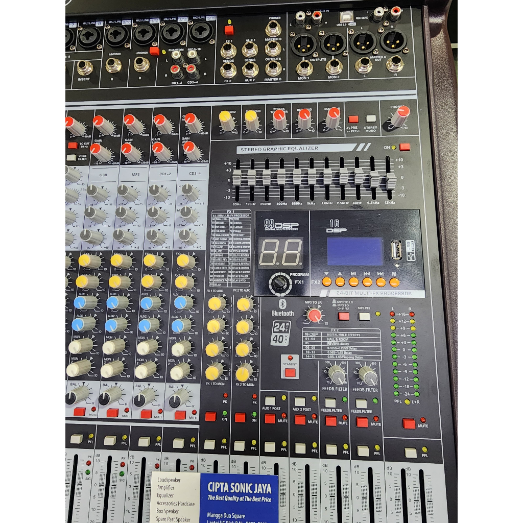 MIXER AUDIO MIDAS V160 / V 160 – USB MP3 – 16 CHANNEL – China