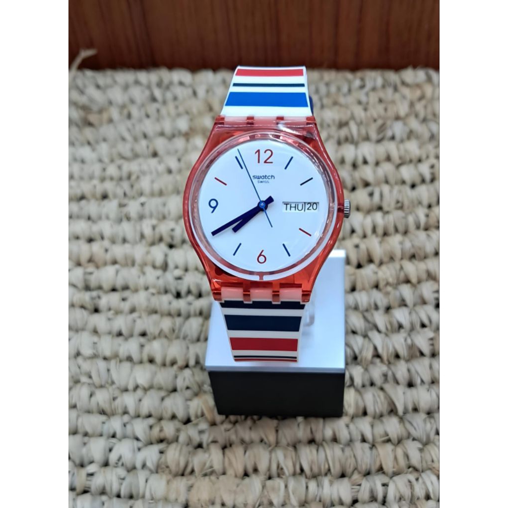 Jam Tangan Swatch Original Jam Tangan Wanita Swatch GR712 Tali Karet