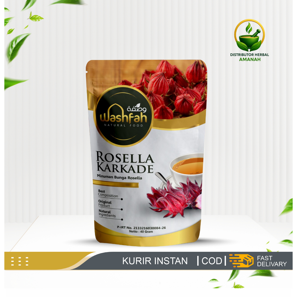 

Bunga Rosella Karkade Kering Teh Rosela Kualitas Terbaik Washfah