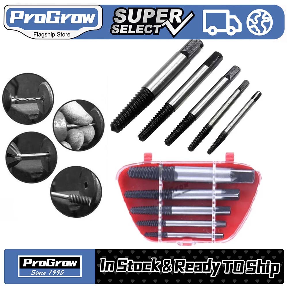 Tab Balik 5pcs Screw Extractor Set - Pembuka Baut Patah