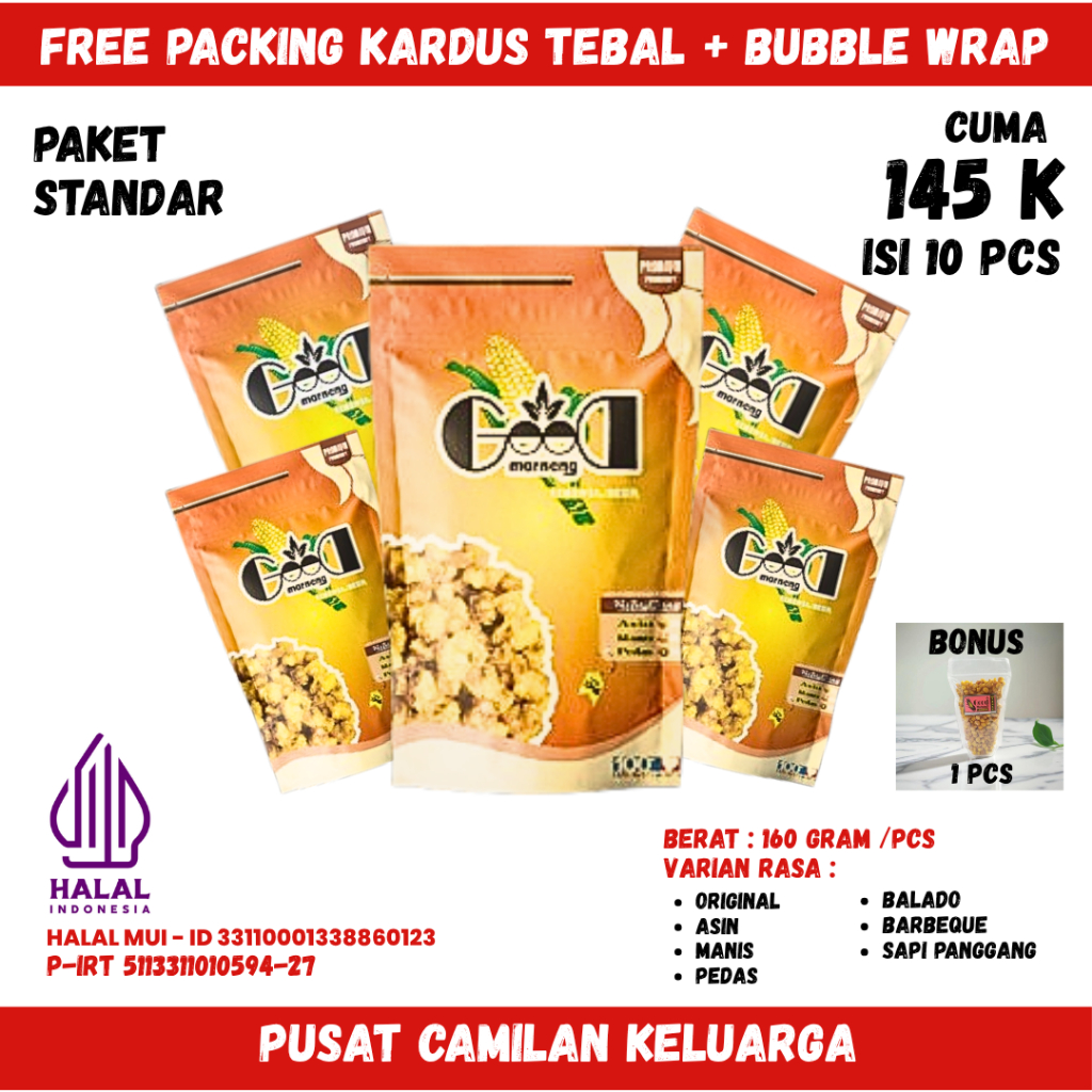 

Paket Standar Marning Jagung Super Crispy
