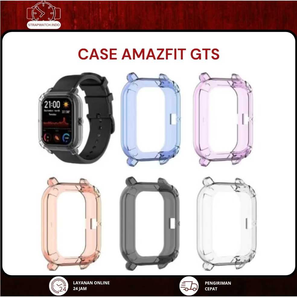 BUMPER CASE WATCH - PROTECTION TPU SOFT CASE - FOR XIAOMI HUAMI AMAZFIT GTS / GTS 2 CASING JAM TANGA