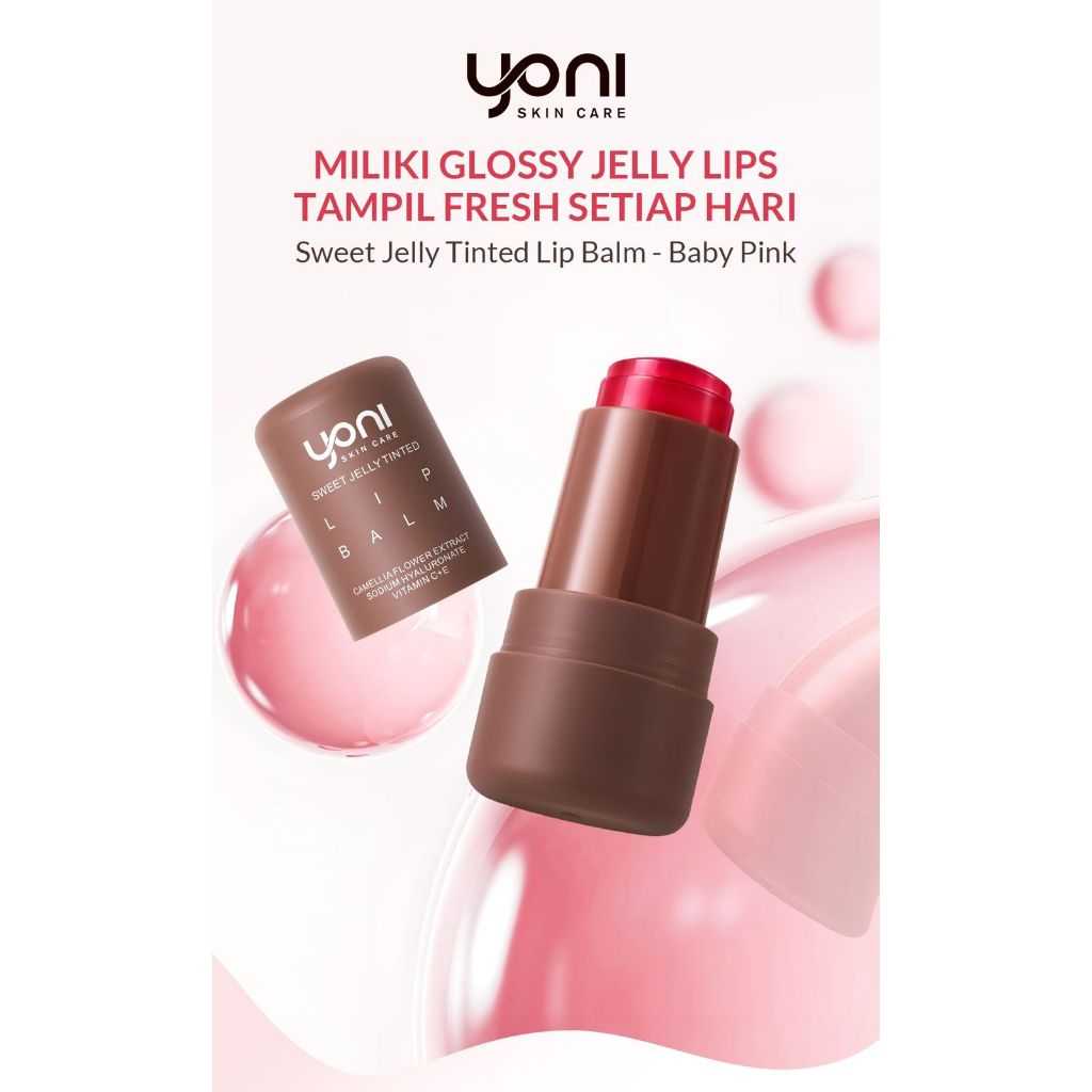 YONI SKIN CARE - ISI 1 LIP BALM SWEET JELLY TINTED "perawatan wajah" | S 22