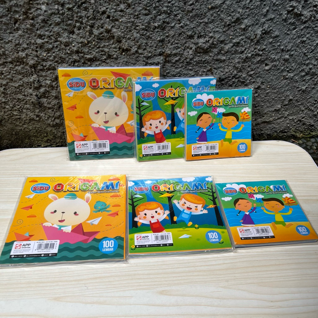 

Kertas Origami merk Sidu isi 100 lembar