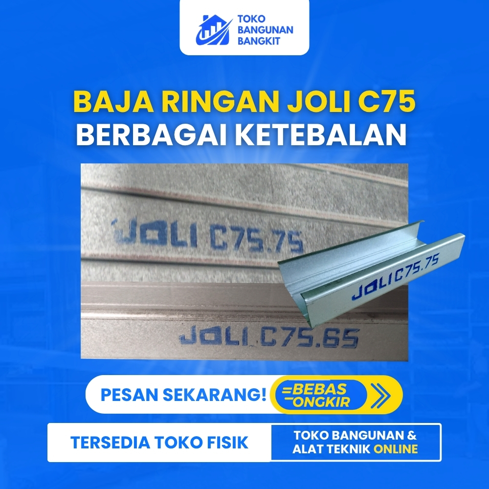 BAJA RINGAN KANAL C75 JOLI - BERBAGAI UKURAN KE TEBALAN | WAJIB TANYA PENGIRIMAN