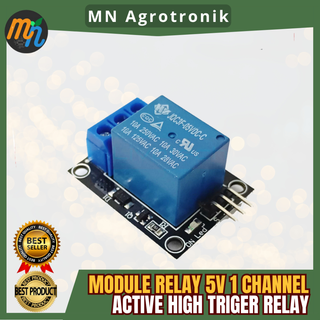 MODULE RELAY 5V 1 CHANNEL 5V KY-019 ACTIVE HIGH TRIGER RELAY 1 CHANNEL