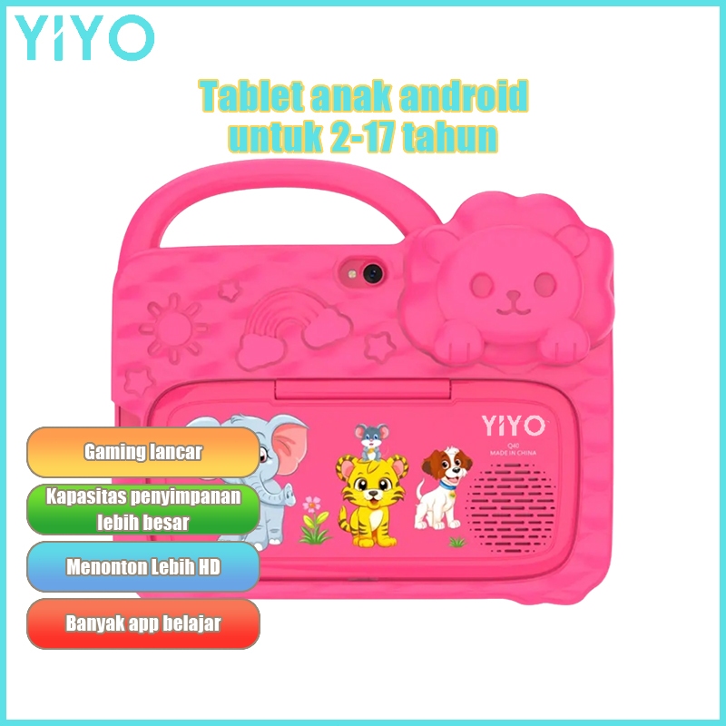 YIYO Tablet Anak Android Murah Tablet Kids 8+256GB HP Tab Anak Android Kids Study Tablet Touch Scree