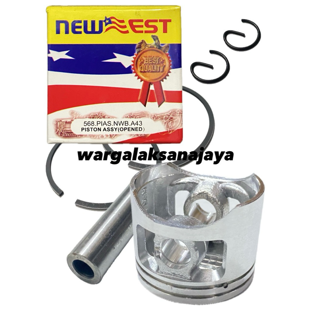 5200 | 568 Piston Set Assy Seher Komplit Mesin Gergaji Chainsaw Sinso Mini Senso Kecil [New West]