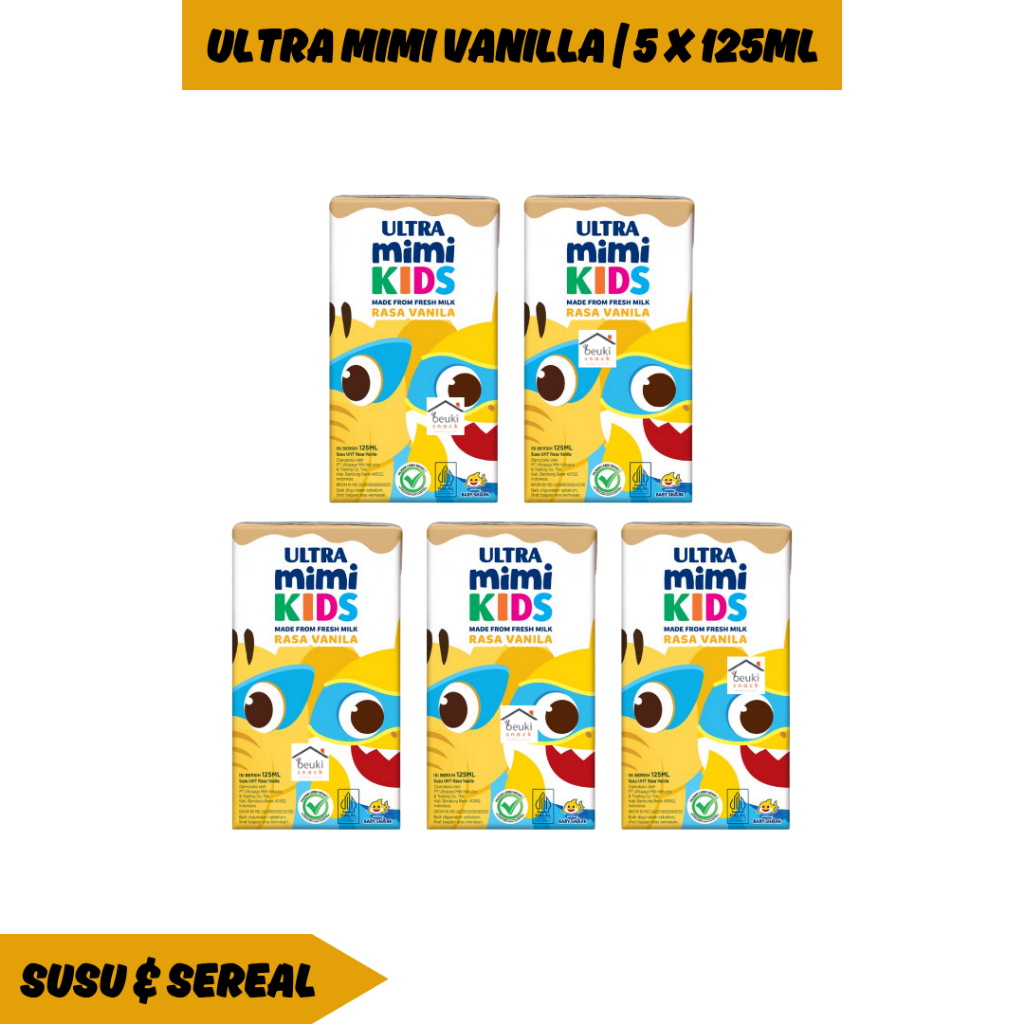 

5PCS Ultra Milk Mimi Kids Vanila Minuman Susu UHT untuk Anak