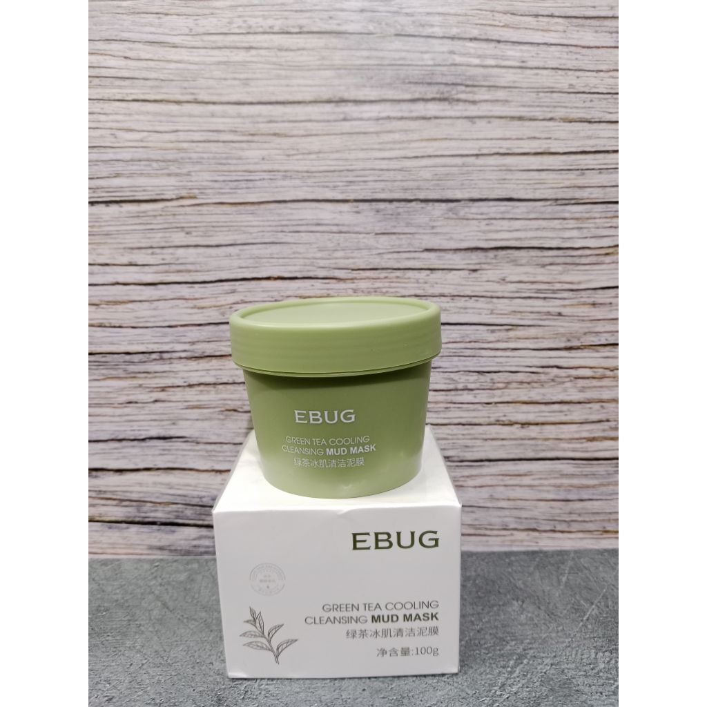 MUD MASK EBUG green tea cooling cleansing 100gram