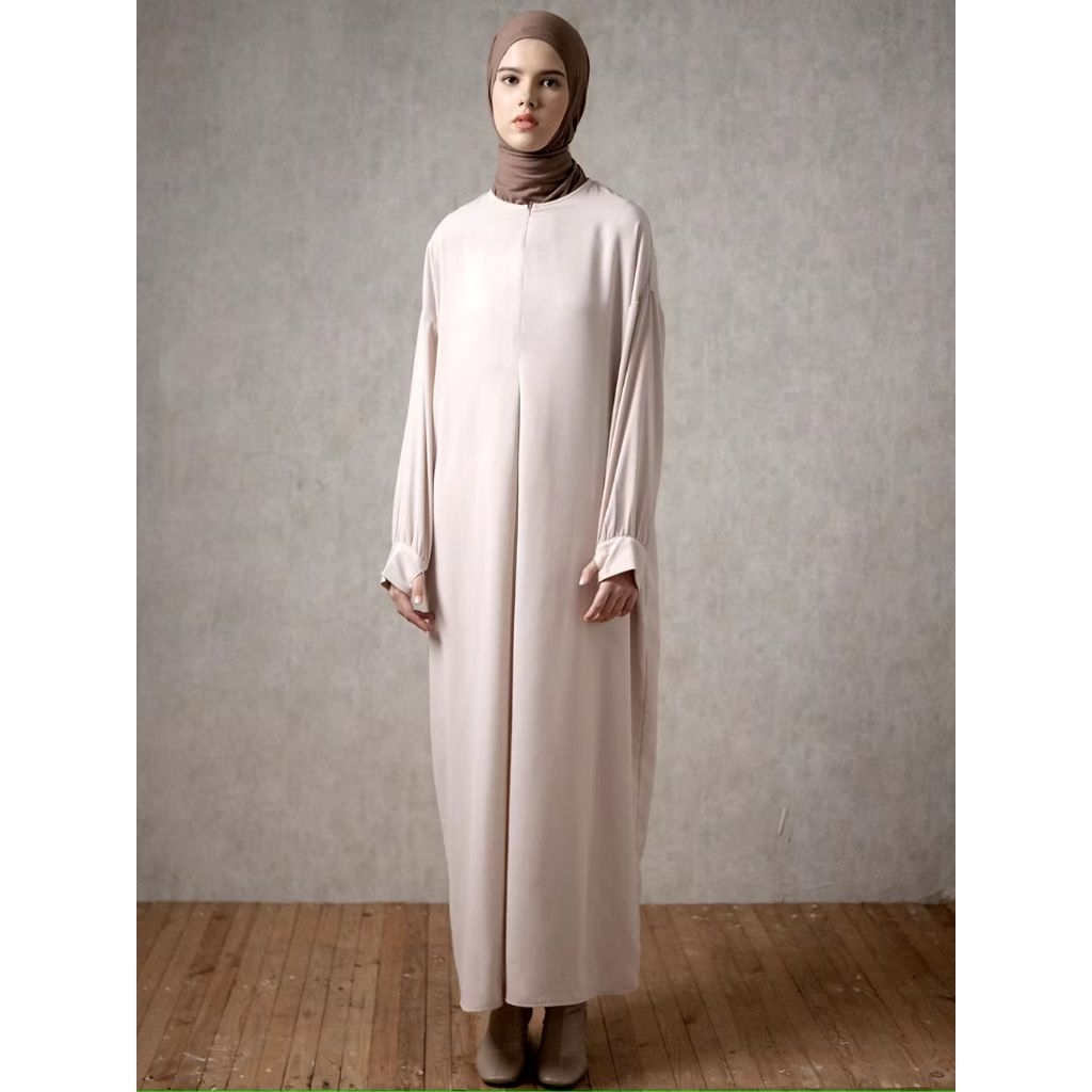 Belum pernah pakai Huda by Aska Label - Gamis batwing umroh wanita dengan bahan crepe lengan panjang