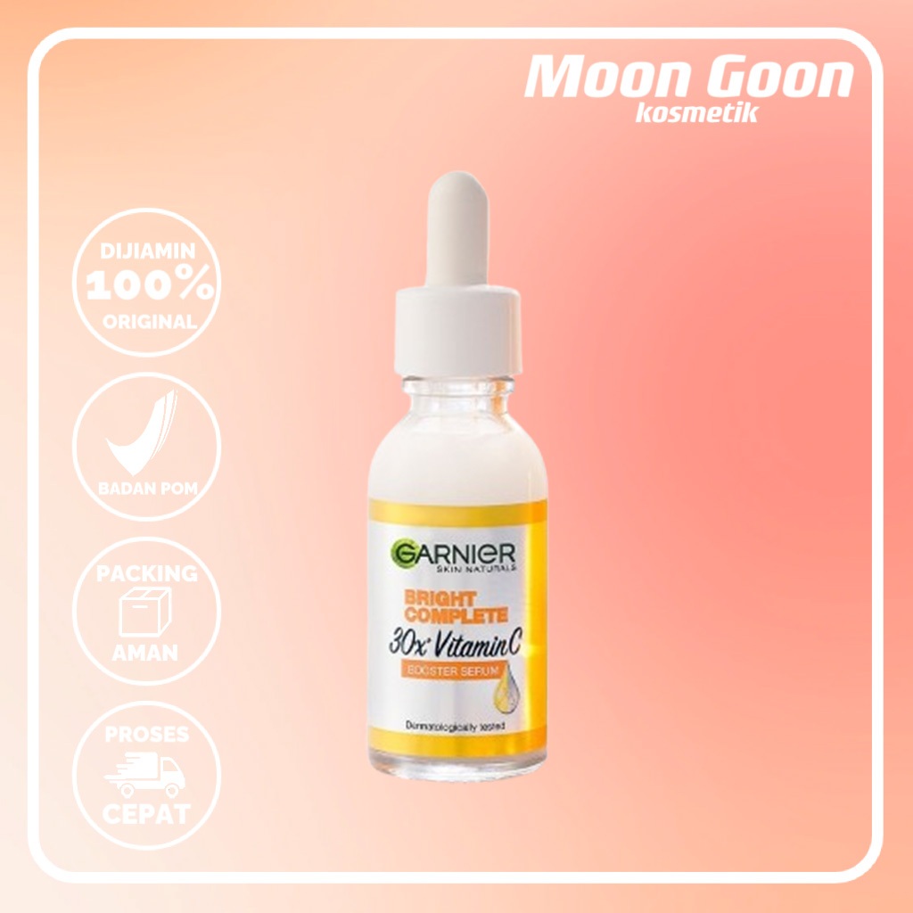 Garnier Bright Complete Vitamin C Serum - Pencerah Wajah & Penghilang Flek Hitam dan Bekas Jerawat