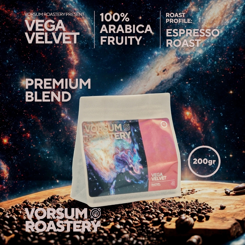 

Vega Velvet - Premium Houseblend 100% Arabica Fruity - Espresso Roast Coffee 200gr, 500gr, 1kg, 5kg Vorsum Roastery