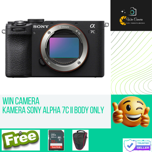 Kamera Sony Alpha 7C II Body Only / Camera Sony / Kamera Mirrorless / Camera Mirrorless