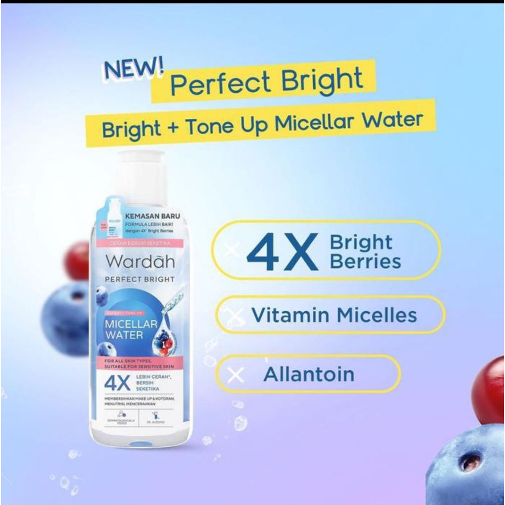 Wardah Perpect Bright Tone Up Micellar Water - Perpect Bright Tone Up- Micellar Water 100ml