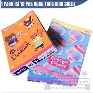 

1 ( SATU ) PACK isi 10 pcs Buku tulis SIDU 38 Lembar