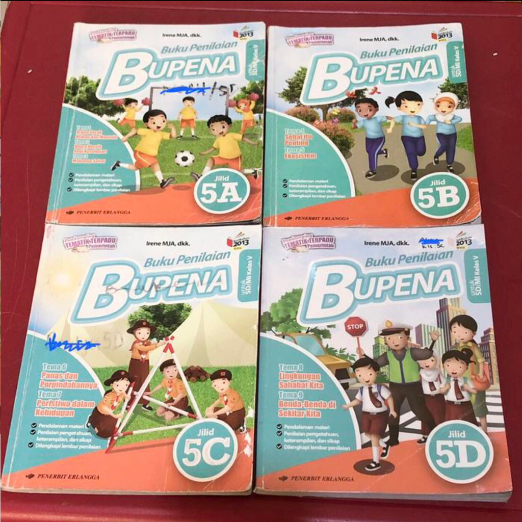 Buku Bupena Kelas 5 (ABCD) Preloved Buku Bekas Sekolah