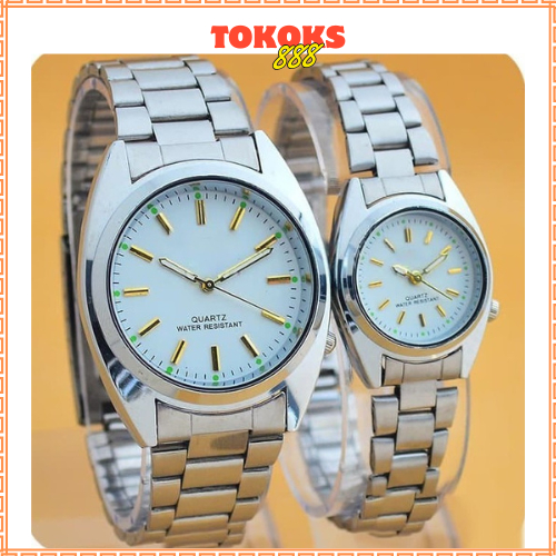 KS JAM TANGAN COUPLE MURAH RANTAI ANALOG CASUAL PERMIUM GROSIR PRIA WANITA ANAK REMAJA DEWASA SK002
