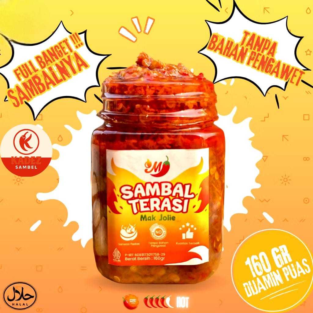 

Sambel Terasi 160 Gram Enak Banget Sambel Terasi Sachet