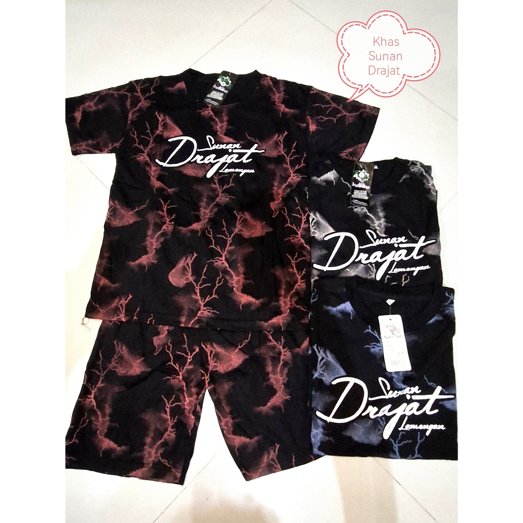 Setelan Kaos Anak Sunan Drajat motif petif | Baju Setelan Anak laki laki dan perempuan