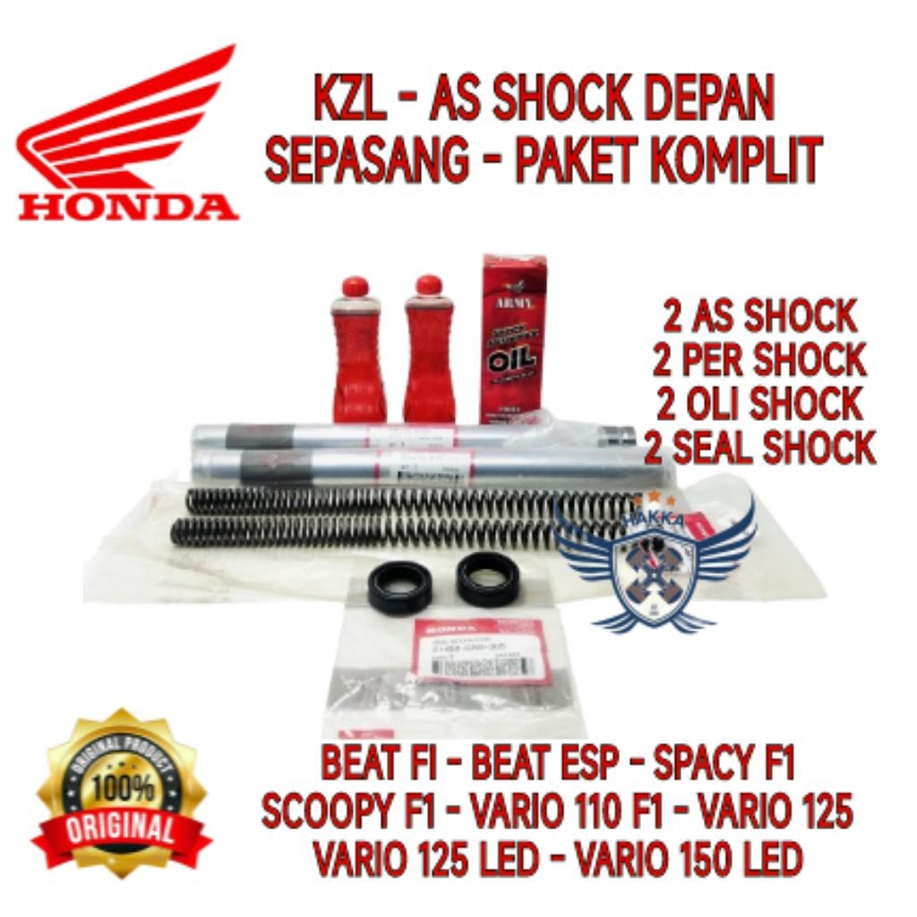 KZL ORIGINAL PAKET KOMPLIT AS SHOCK HONDA BEAT F1, AS SHOCK HONDA BEAT ESP, AS SHOCK HONDA SCOOPY F1