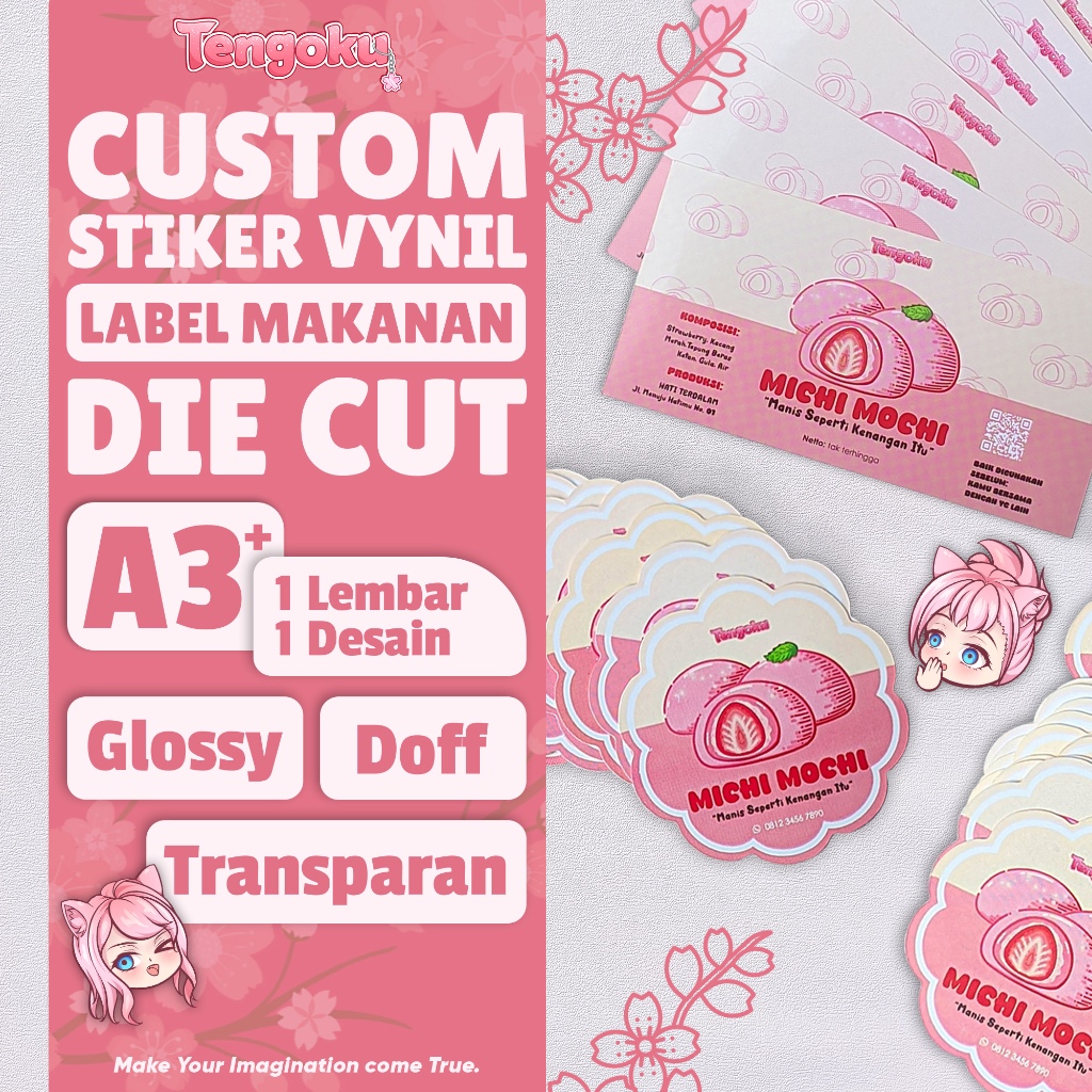 

A3+ Stiker Vynil Diecut - Stiker Label Makanan