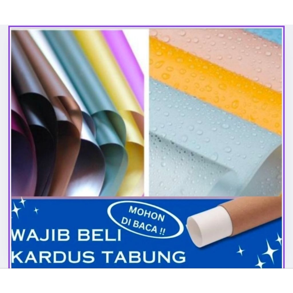 

20 Lembar Kertas Cellophane Full Color Polos 1 Pak Kertas buket bunga flower wrapping paper