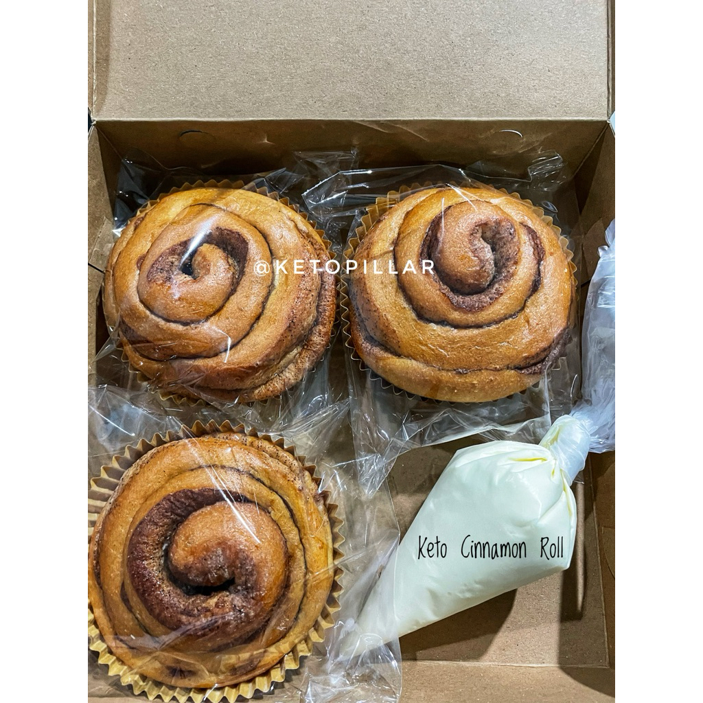 

Keto Cinnamon Roll and Cream Sugar Free